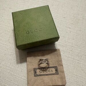 Gucci Silver Logo Ring